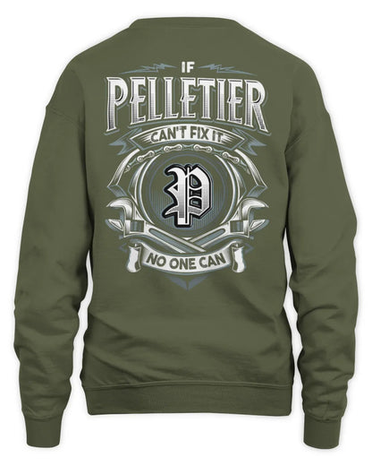 PELLETIER AP81-K4-626 - Personalized Ahmed Quote Apparel “If Ahmed Can't Fix It, No One Can” - Unisex Sweatshirt - Military Green