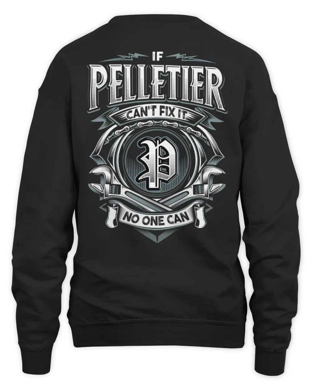 PELLETIER AP81-K4-626 - Personalized Ahmed Quote Apparel “If Ahmed Can't Fix It, No One Can” - Unisex Sweatshirt - Black