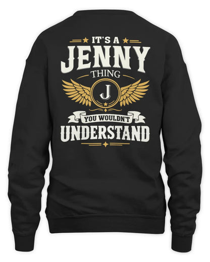 JENNY KT06-M008 It’s a [NAME] Thing – You Wouldn’t Understand | Personalized Vintage T-Shirt - Unisex Sweatshirt - Black