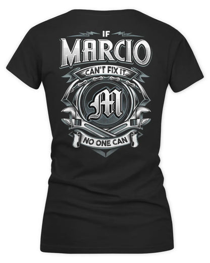 MARCIO AP81-K4-626 - Personalized Ahmed Quote Apparel “If Ahmed Can't Fix It, No One Can” - Women's V-Neck T-Shirt - Black