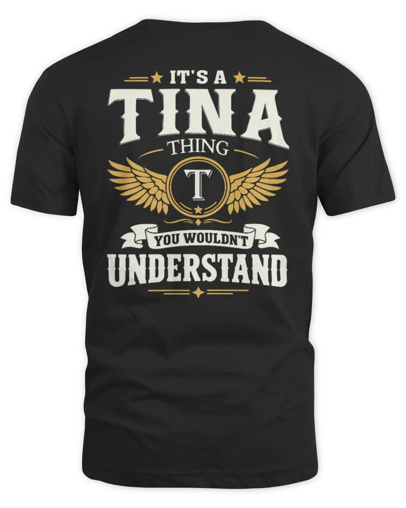 TINA KT06-M008 It’s a [NAME] Thing – You Wouldn’t Understand | Personalized Vintage T-Shirt - Unisex Standard T-Shirt - Black