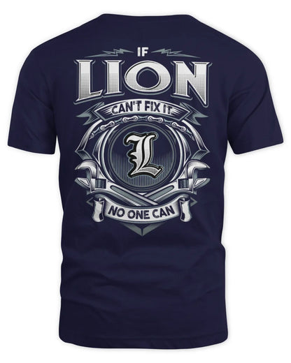 LION AP81-K4-626 - Personalized Ahmed Quote Apparel “If Ahmed Can't Fix It, No One Can” - Unisex Standard T-Shirt - Navy