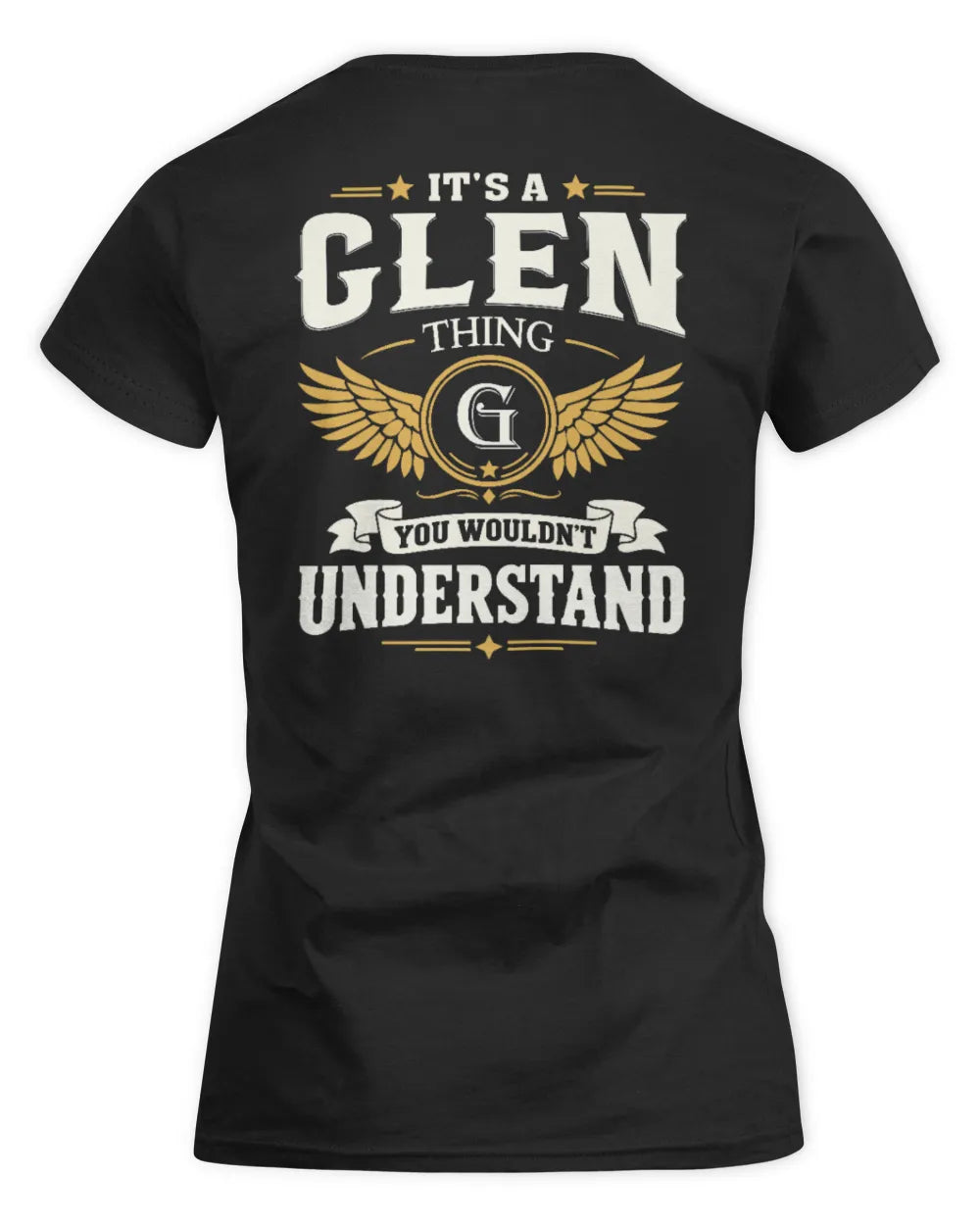 GLEN KT06-M008 It’s a [NAME] Thing – You Wouldn’t Understand | Personalized Vintage T-Shirt - Women's Standard T-Shirt - Black