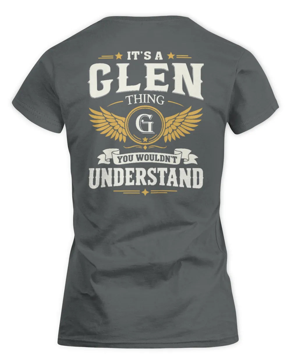 GLEN KT06-M008 It’s a [NAME] Thing – You Wouldn’t Understand | Personalized Vintage T-Shirt - Women's Standard T-Shirt - Charcoal