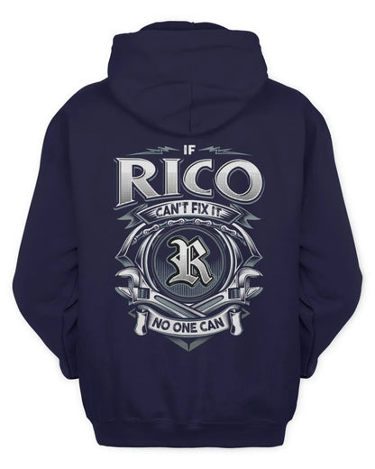 RICO AP81-K4-626 - Personalized Ahmed Quote Apparel “If Ahmed Can't Fix It, No One Can” - Unisex Hoodie - Navy