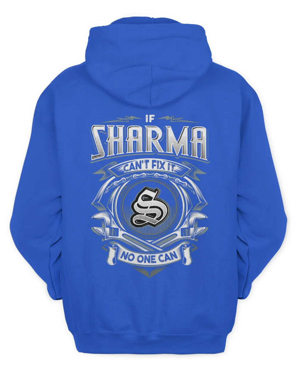 SHARMA AP81-K4-626 - Personalized Ahmed Quote Apparel “If Ahmed Can't Fix It, No One Can” - Unisex Hoodie - Royal