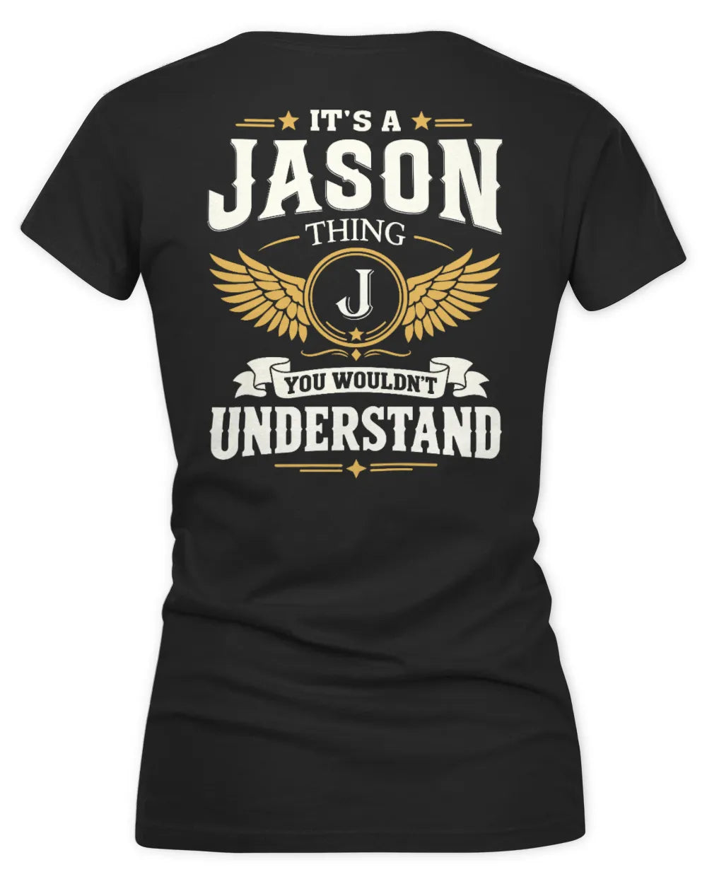 JASON KT06-M008 It’s a [NAME] Thing – You Wouldn’t Understand | Personalized Vintage T-Shirt - Women's V-Neck T-Shirt - Black