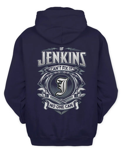 JENKINS AP81-K4-626 - Personalized Ahmed Quote Apparel “If Ahmed Can't Fix It, No One Can” - Unisex Hoodie - Navy