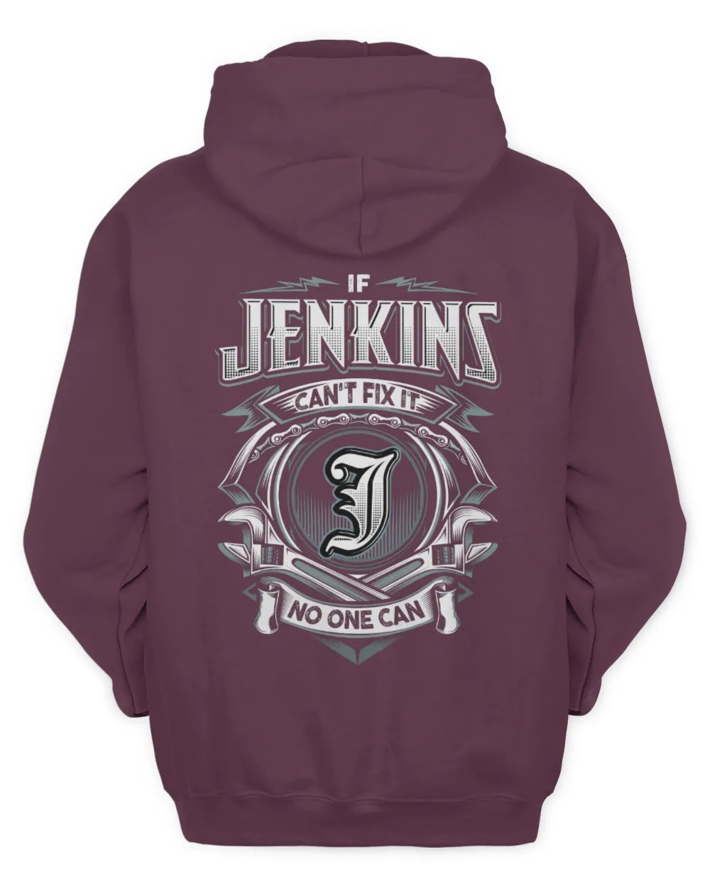 JENKINS AP81-K4-626 - Personalized Ahmed Quote Apparel “If Ahmed Can't Fix It, No One Can” - Unisex Hoodie - Maroon