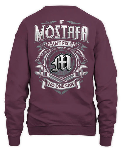 MOSTAFA AP81-K4-626 - Personalized Ahmed Quote Apparel “If Ahmed Can't Fix It, No One Can” - Unisex Sweatshirt - Maroon