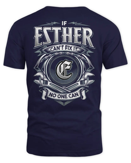 ESTHER AP81-K4-626 - Personalized Ahmed Quote Apparel “If Ahmed Can't Fix It, No One Can” - Unisex Standard T-Shirt - Navy