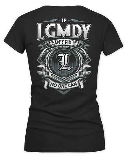 LGMDY AP81-K4-626 - Personalized Ahmed Quote Apparel “If Ahmed Can't Fix It, No One Can” - Women's V-Neck T-Shirt - Black