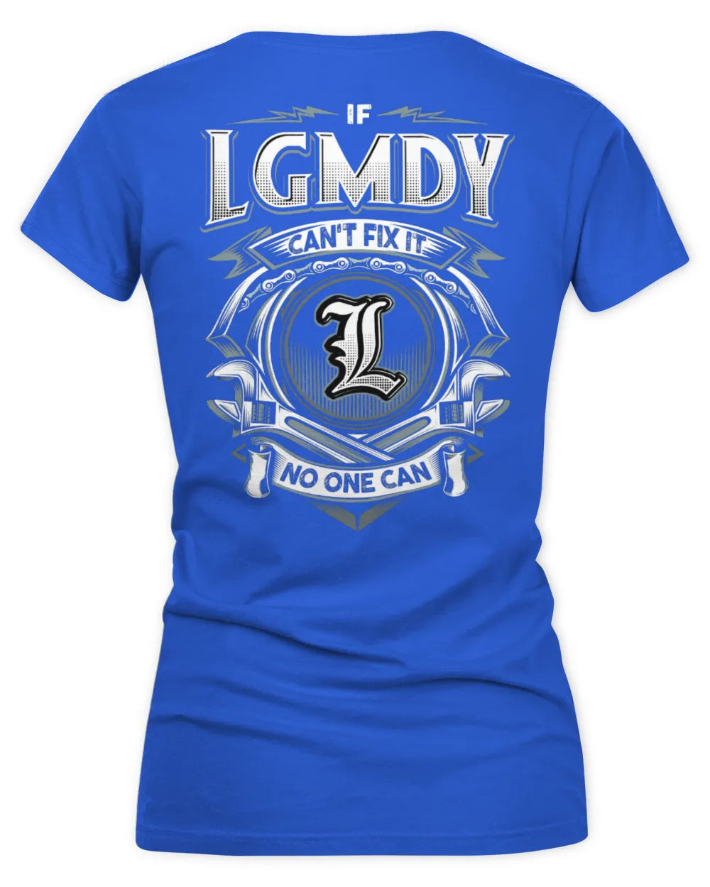 LGMDY AP81-K4-626 - Personalized Ahmed Quote Apparel “If Ahmed Can't Fix It, No One Can” - Women's V-Neck T-Shirt - Royal