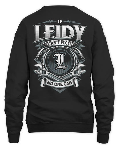 LEIDY AP81-K4-626 - Personalized Ahmed Quote Apparel “If Ahmed Can't Fix It, No One Can” - Unisex Sweatshirt - Black