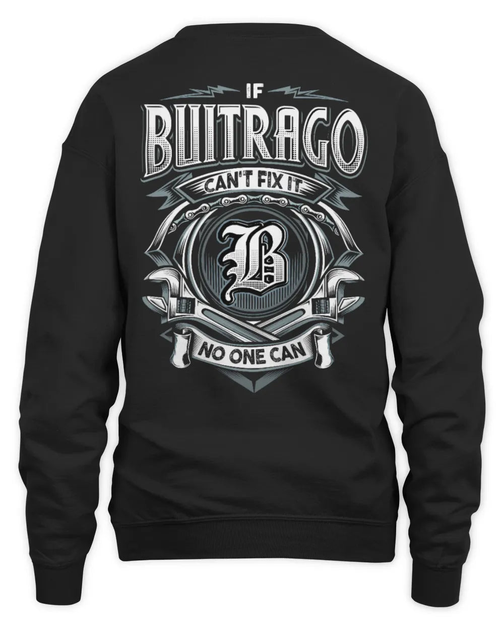 BUITRAGO AP81-K4-626 - Personalized Ahmed Quote Apparel “If Ahmed Can't Fix It, No One Can” - Unisex Sweatshirt - Black