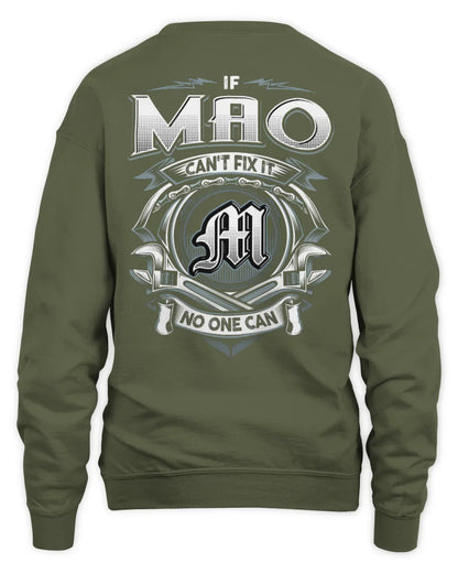 MAO AP81-K4-626 - Personalized Ahmed Quote Apparel “If Ahmed Can't Fix It, No One Can” - Unisex Sweatshirt - Military Green