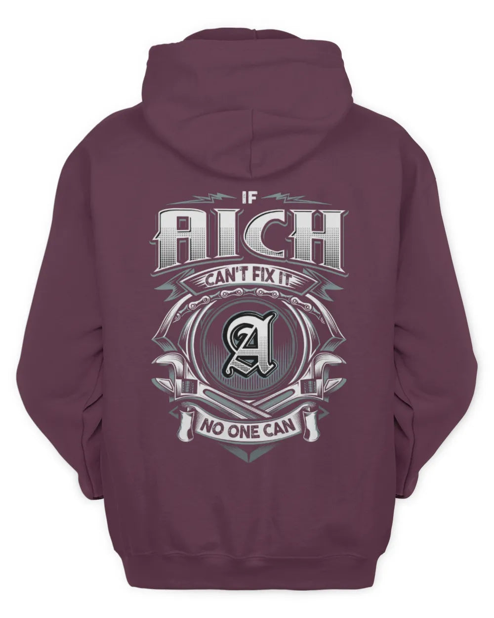 AICH AP81-K4-626 - Personalized Ahmed Quote Apparel “If Ahmed Can't Fix It, No One Can” - Unisex Hoodie - Maroon