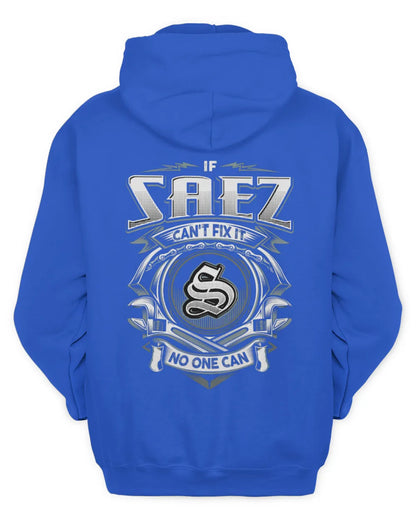 SAEZ AP81-K4-626 - Personalized Ahmed Quote Apparel “If Ahmed Can't Fix It, No One Can” - Unisex Hoodie - Royal