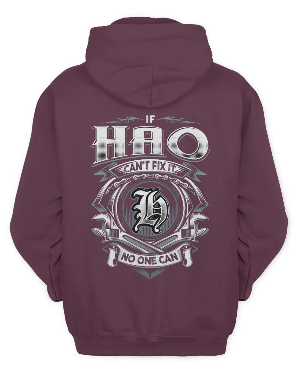 HAO AP81-K4-626 - Personalized Ahmed Quote Apparel “If Ahmed Can't Fix It, No One Can” - Unisex Hoodie - Maroon