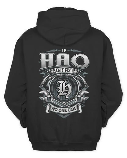 HAO AP81-K4-626 - Personalized Ahmed Quote Apparel “If Ahmed Can't Fix It, No One Can” - Unisex Hoodie - Black
