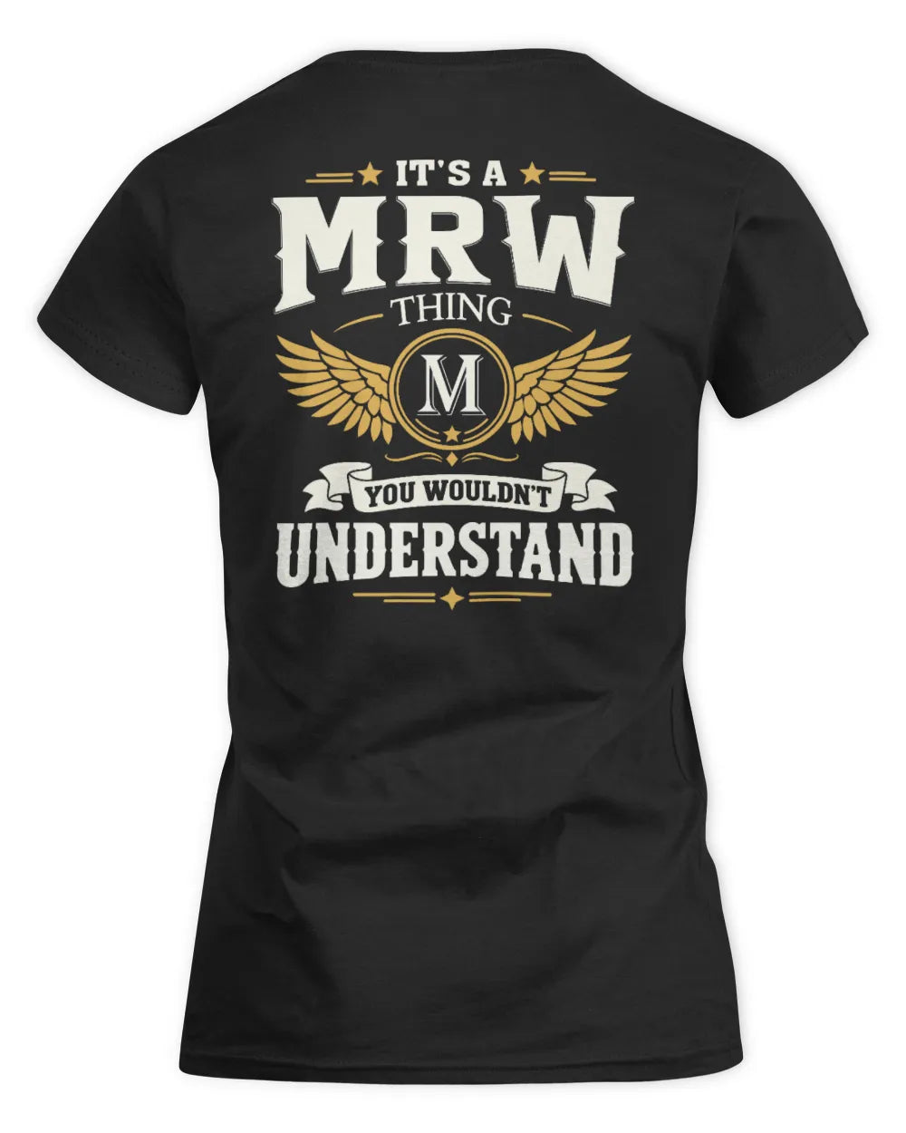 MRW KT06-M008 It’s a [NAME] Thing – You Wouldn’t Understand | Personalized Vintage T-Shirt - Women's Standard T-Shirt - Black