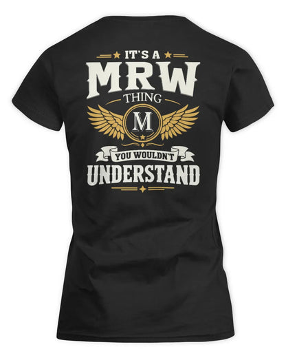 MRW KT06-M008 It’s a [NAME] Thing – You Wouldn’t Understand | Personalized Vintage T-Shirt - Women's Standard T-Shirt - Black