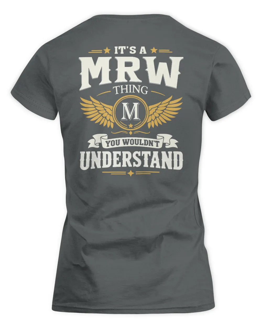 MRW KT06-M008 It’s a [NAME] Thing – You Wouldn’t Understand | Personalized Vintage T-Shirt - Women's Standard T-Shirt - Charcoal