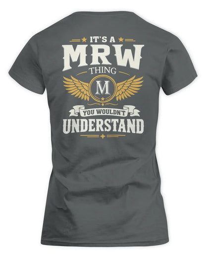 MRW KT06-M008 It’s a [NAME] Thing – You Wouldn’t Understand | Personalized Vintage T-Shirt - Women's Standard T-Shirt - Charcoal