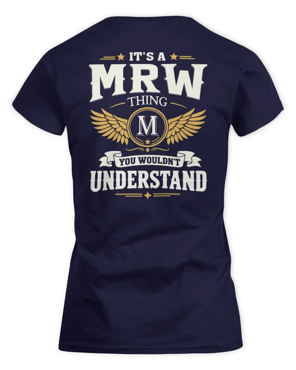 MRW KT06-M008 It’s a [NAME] Thing – You Wouldn’t Understand | Personalized Vintage T-Shirt - Women's Standard T-Shirt - Navy