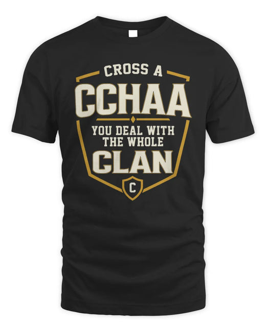 CCHAA NT1-K008 Cross A/An NAME, You Deal With the Whole Clan | Personalized Vintage T-Shirt