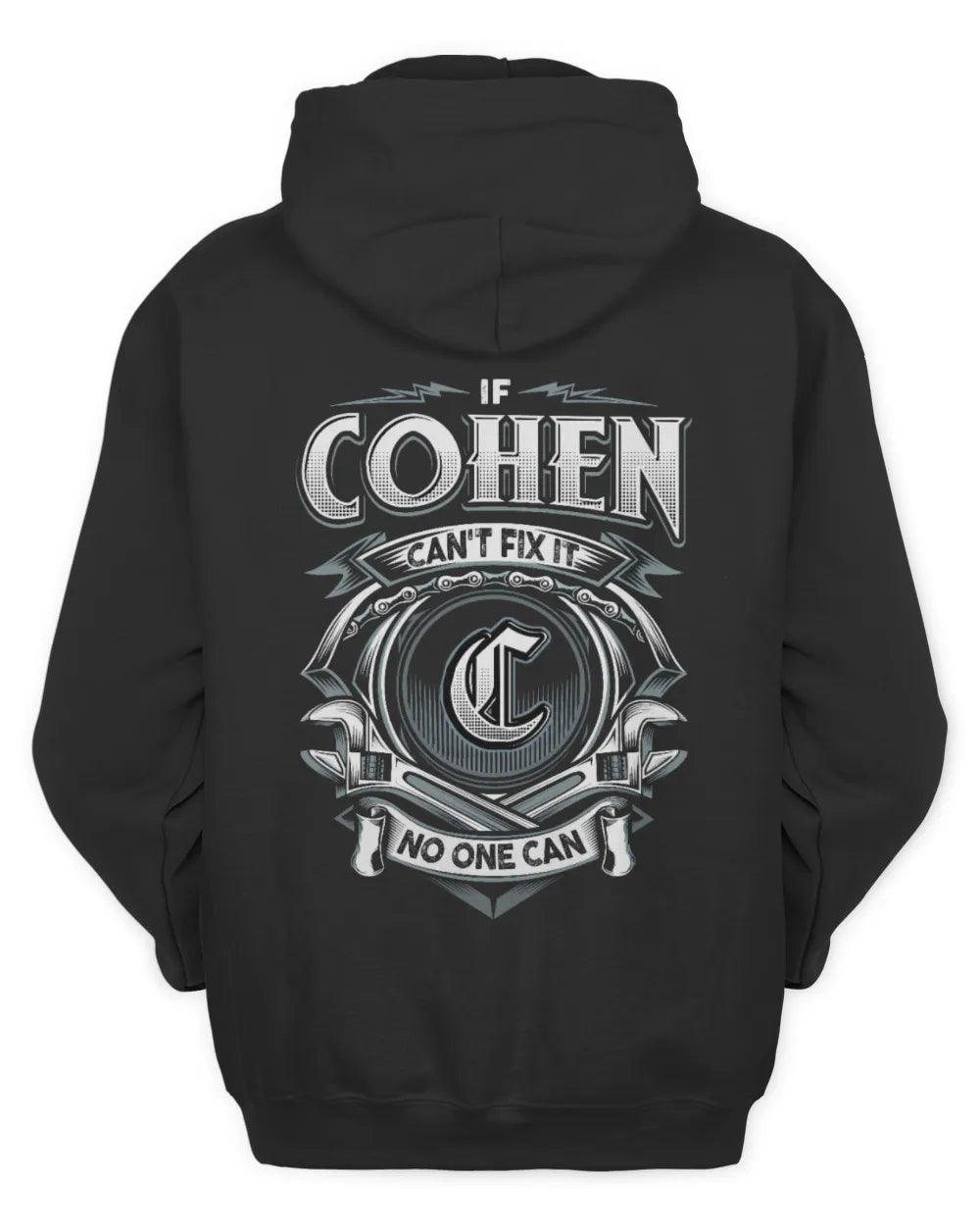 COHEN AP81-K4-626 - Personalized Ahmed Quote Apparel “If Ahmed Can't Fix It, No One Can” - Unisex Hoodie - Black