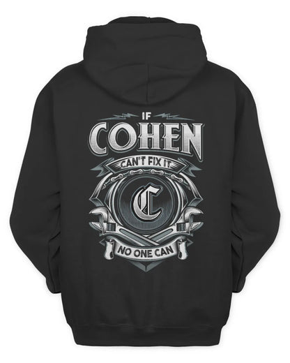 COHEN AP81-K4-626 - Personalized Ahmed Quote Apparel “If Ahmed Can't Fix It, No One Can” - Unisex Hoodie - Black