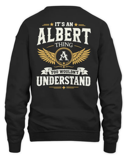 ALBERT KT06-M008 It’s a [NAME] Thing – You Wouldn’t Understand | Personalized Vintage T-Shirt - Unisex Sweatshirt - Black