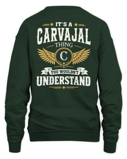 CARVAJAL KT06-M008 It’s a [NAME] Thing – You Wouldn’t Understand | Personalized Vintage T-Shirt - Unisex Sweatshirt - Forest Green