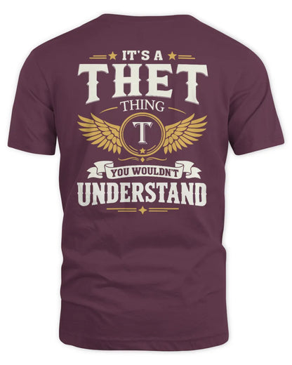 THET KT06-M008 It’s a [NAME] Thing – You Wouldn’t Understand | Personalized Vintage T-Shirt - Unisex Standard T-Shirt - Maroon