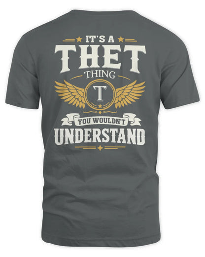 THET KT06-M008 It’s a [NAME] Thing – You Wouldn’t Understand | Personalized Vintage T-Shirt - Unisex Standard T-Shirt - Charcoal