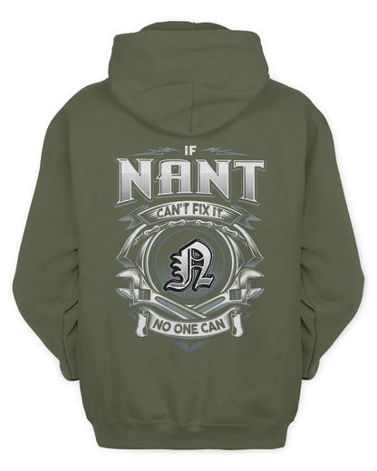 NANT AP81-K4-626 - Personalized Ahmed Quote Apparel “If Ahmed Can't Fix It, No One Can” - Unisex Hoodie - Military Green
