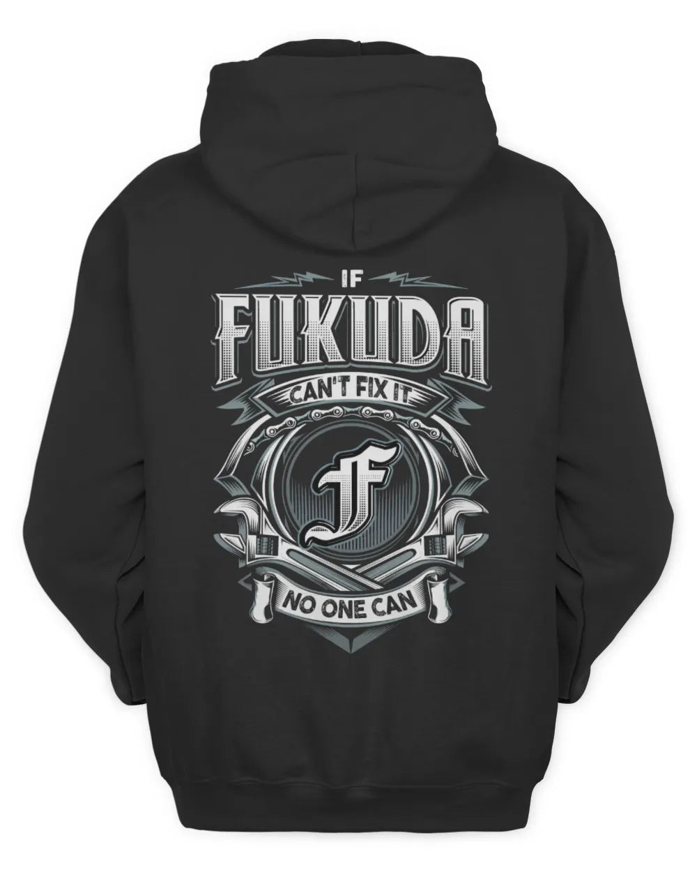 FUKUDA AP81-K4-626 - Personalized Ahmed Quote Apparel “If Ahmed Can't Fix It, No One Can” - Unisex Hoodie - Black