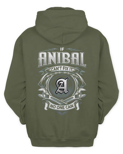 ANIBAL AP81-K4-626 - Personalized Ahmed Quote Apparel “If Ahmed Can't Fix It, No One Can” - Unisex Hoodie - Military Green