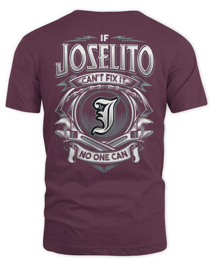 JOSELITO AP81-K4-626 - Personalized Ahmed Quote Apparel “If Ahmed Can't Fix It, No One Can” - Unisex Standard T-Shirt - Maroon