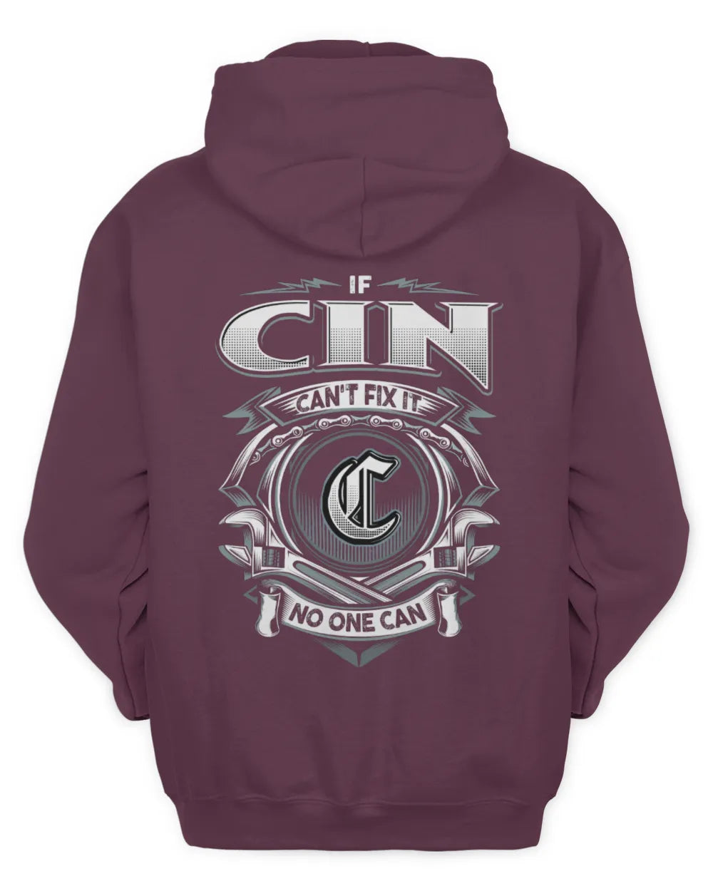 CIN AP81-K4-626 - Personalized Ahmed Quote Apparel “If Ahmed Can't Fix It, No One Can” - Unisex Hoodie - Maroon