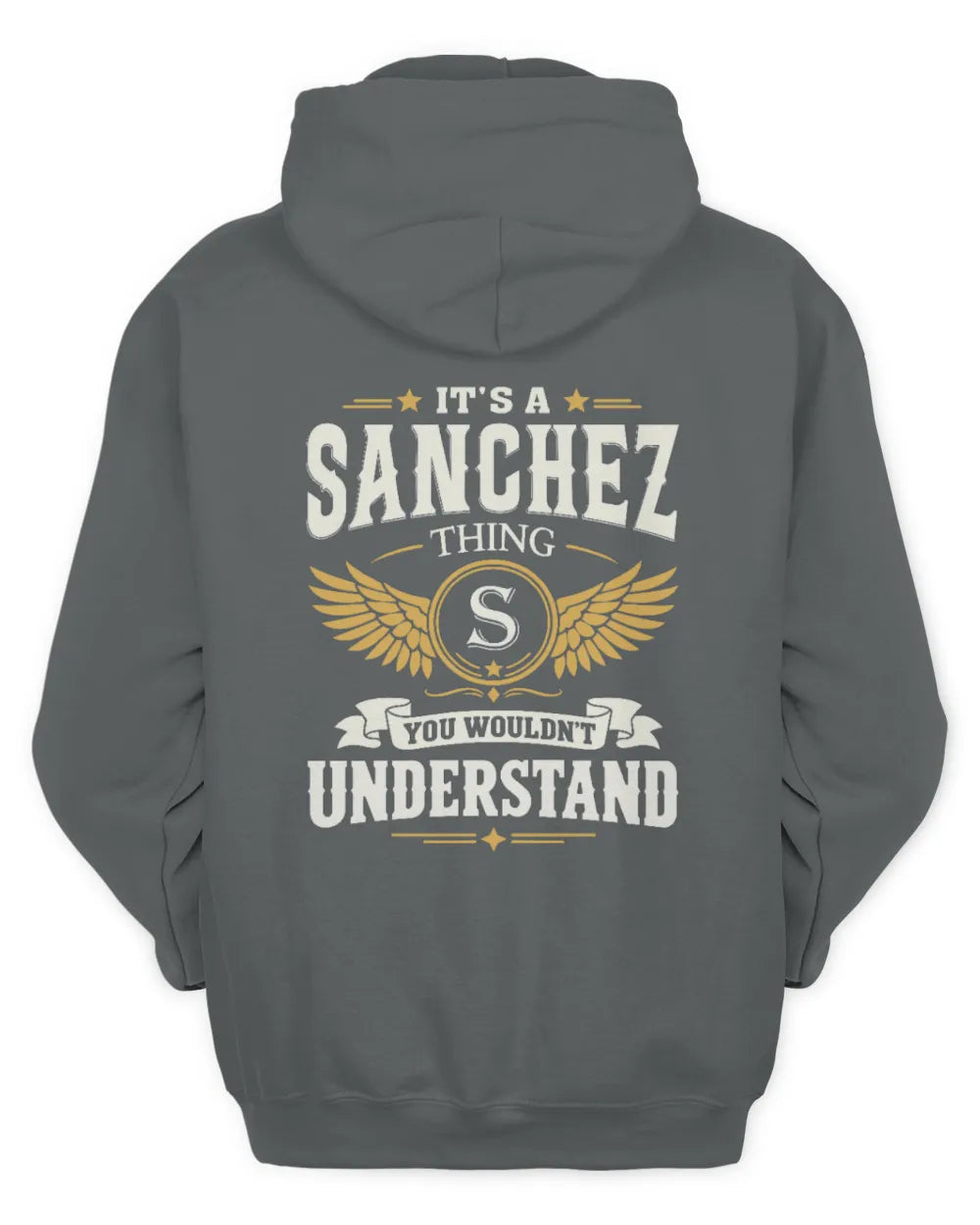 SANCHEZ KT06-M008 It’s a [NAME] Thing – You Wouldn’t Understand | Personalized Vintage T-Shirt - Unisex Hoodie - Charcoal
