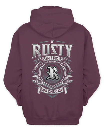 RUSTY AP81-K4-626 - Personalized Ahmed Quote Apparel “If Ahmed Can't Fix It, No One Can” - Unisex Hoodie - Maroon