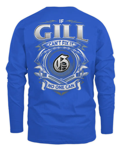GILL AP81-K4-626 - Personalized Ahmed Quote Apparel “If Ahmed Can't Fix It, No One Can” - Men's Long Sleeved T-Shirt - Royal