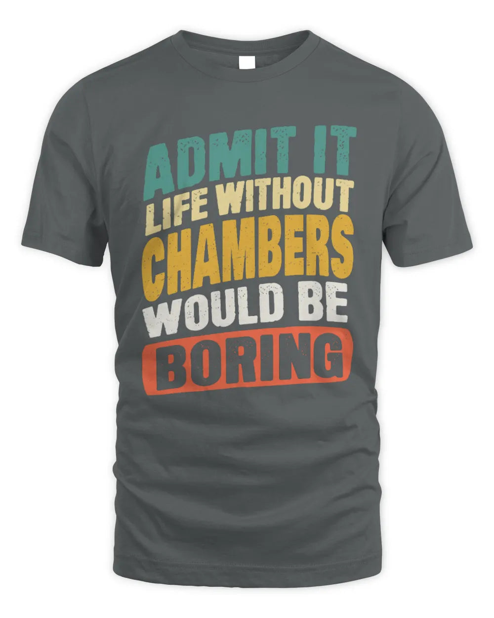 CHAMBERS TX03 P02 - Personalized Handyman Mechanic Shirt “If NAME Can’t Fix It, We’re All Screwed” - Unisex Standard T-Shirt - Charcoal