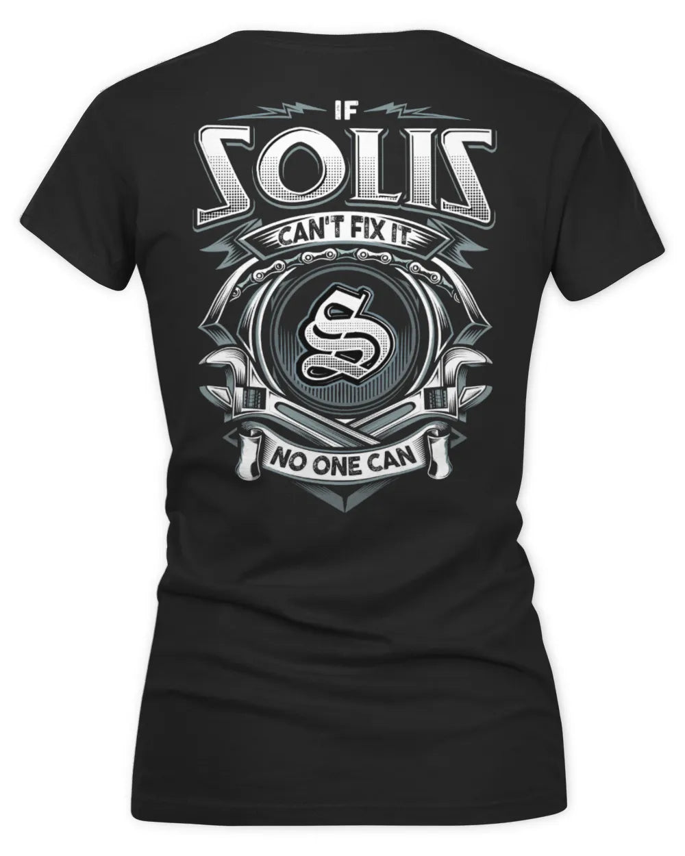 SOLIS AP81-K4-626 - Personalized Ahmed Quote Apparel “If Ahmed Can't Fix It, No One Can” - Women's V-Neck T-Shirt - Black