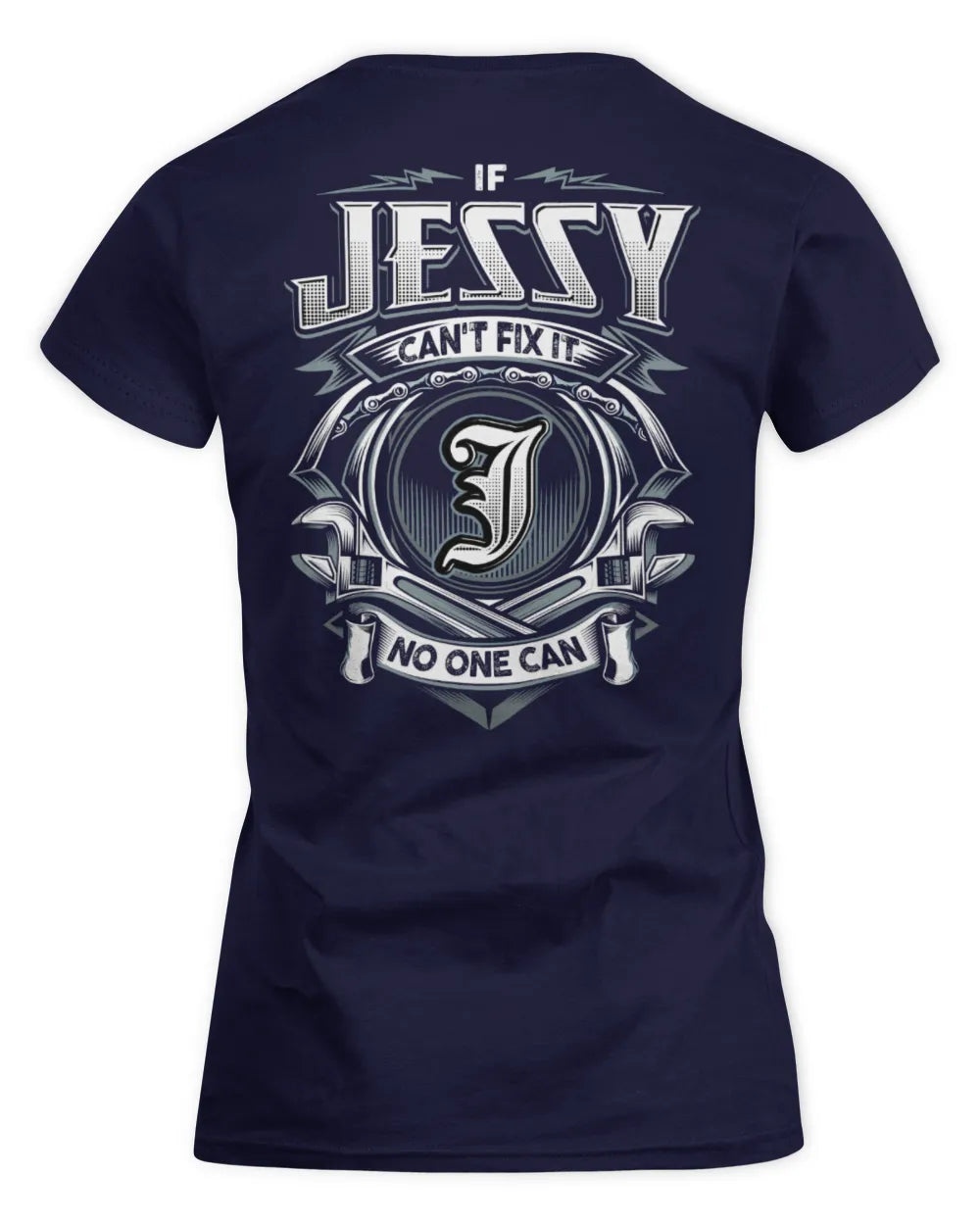 JESSY AP81-K4-626 - Personalized Ahmed Quote Apparel “If Ahmed Can't Fix It, No One Can” - Women's Standard T-Shirt - Navy