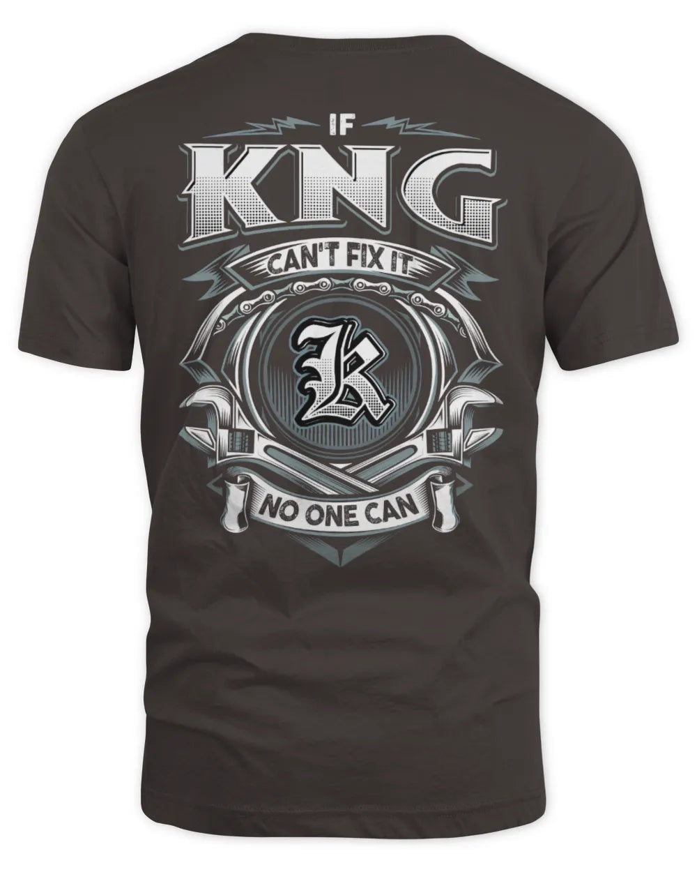 KNG AP81-K4-626 - Personalized Ahmed Quote Apparel “If Ahmed Can't Fix It, No One Can” - Unisex Standard T-Shirt - Dark Chocolate