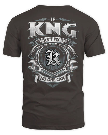 KNG AP81-K4-626 - Personalized Ahmed Quote Apparel “If Ahmed Can't Fix It, No One Can” - Unisex Standard T-Shirt - Dark Chocolate