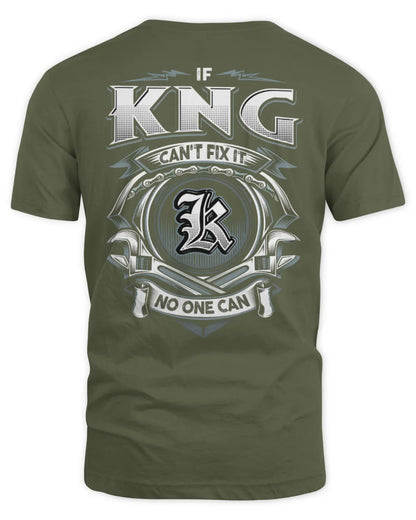 KNG AP81-K4-626 - Personalized Ahmed Quote Apparel “If Ahmed Can't Fix It, No One Can” - Unisex Standard T-Shirt - Military Green